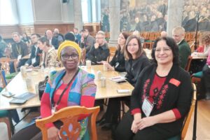 Mrs. Houda Slim, Chair of the Arab Women Parliamentarians Network for Equality, Raedat, would like to thank IDEA and DIPD Invitation to the annual party conference held in Copenhagen, Denmark. Days 28-29 November 2022.